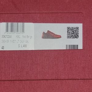 Dior Red Men's B27 Low Sneakers